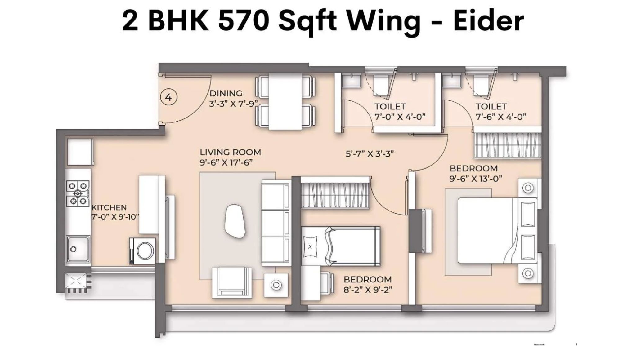 Arkade-Nest-Floor-Plan-Eider-2-BHK-570-Sqft
